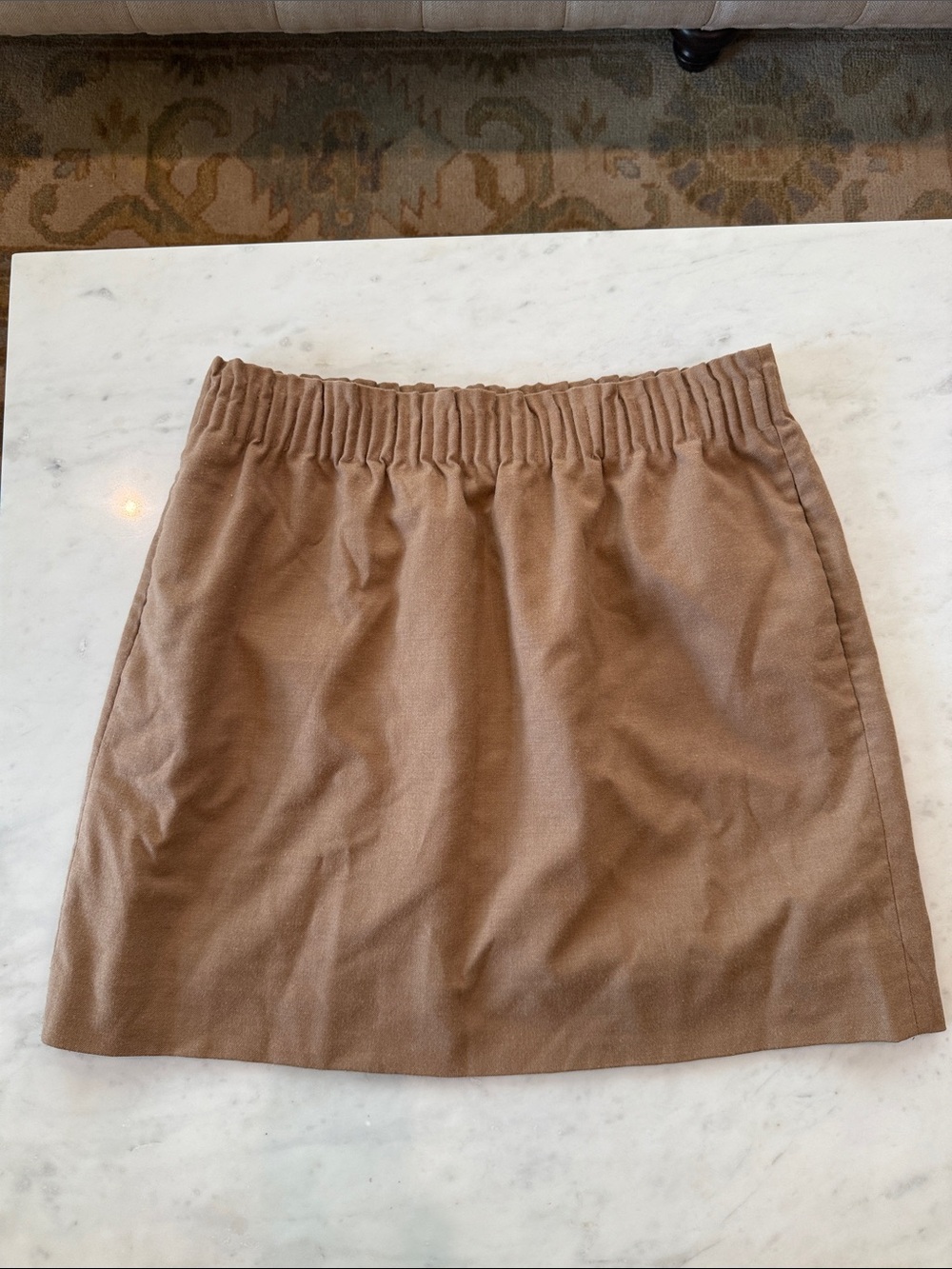 J. Crew Tan Wool blend Mini Skirt